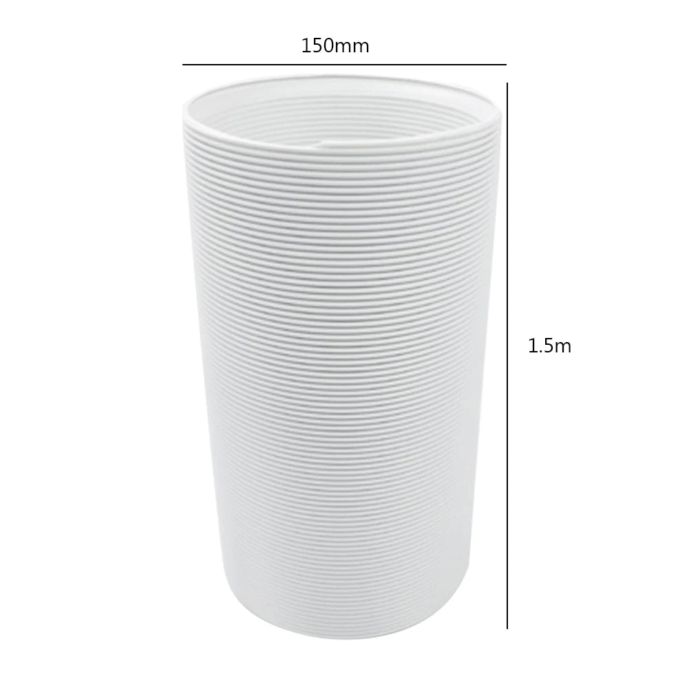 Flexible Universal Portable Air Conditioner Exhaust Pipe Stretch PAC Vent Extension Duct Hose Replacement Vent Accessory