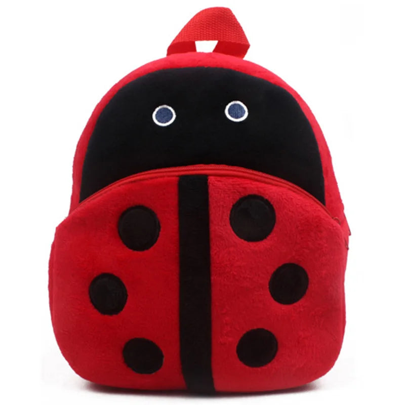 Cute Strawberry Plush Backpack Cartoon Animal Mini School Bags Candy Bag for Kids Baby Girl Boy Gift 1-3 Years