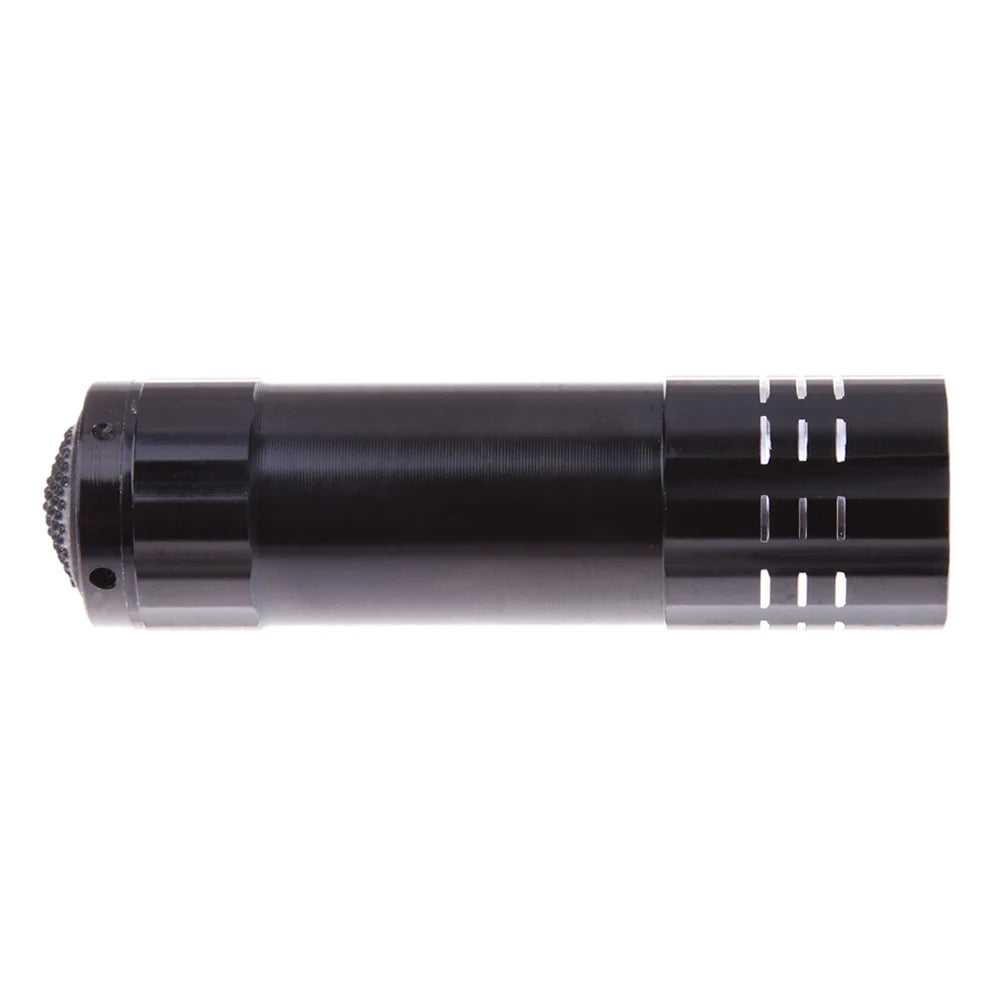 9LED Mini Flashlight Battery Powered Portable Camping Flashlight Handheld Super Bright Light for Outdoor Hiking Fishing