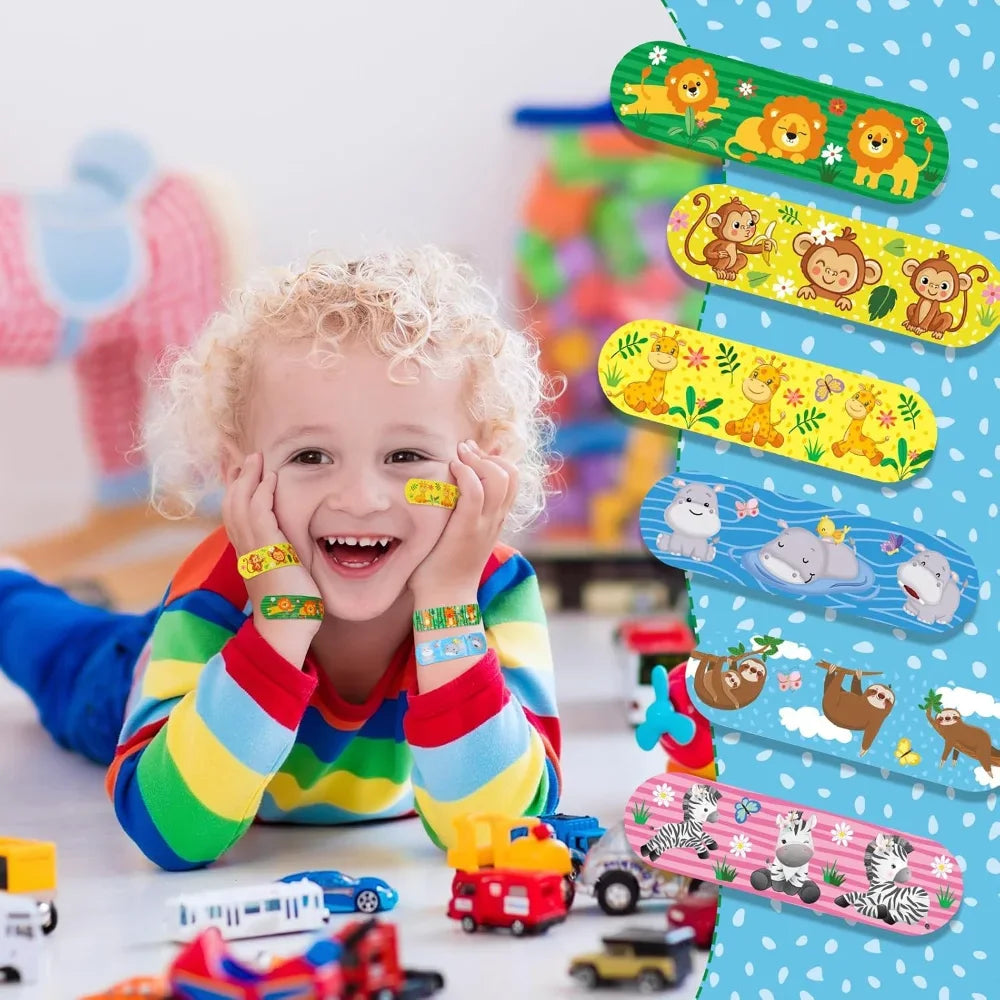 Hot 30/50/100 Pcs Kids Bandages Cute Cartoon Children's Adhesive Waterproof Breathable Band Aid Stickers Protection Girls Boys