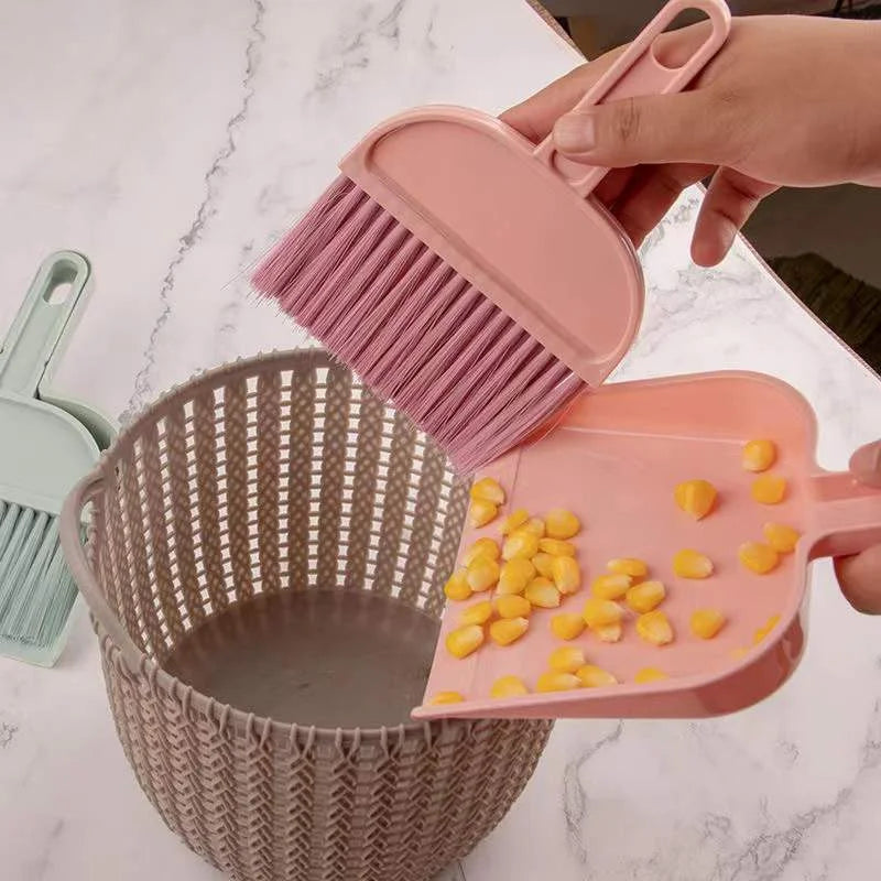 JUSTINLAU Cat Hamster Dustpan Small Broom Set Pet Professional Cleaning Tools Rabbit Pooper Scooper Toilet Broom Accessories