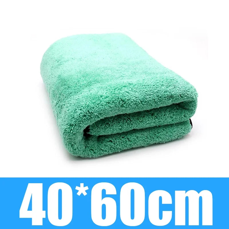 1400GSM Coral Fleece Deluxe Car Wash Microfiber Towel Plush Cleaning Drying Cloth Car Care Cloth Detailing Polishing