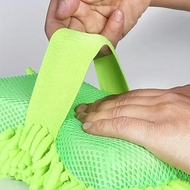 Car Wash Microfiber Chenille Car Wash Sponge Care Washing Brush Pad Washing Towel Auto Gloves Styling Accessories Gadget