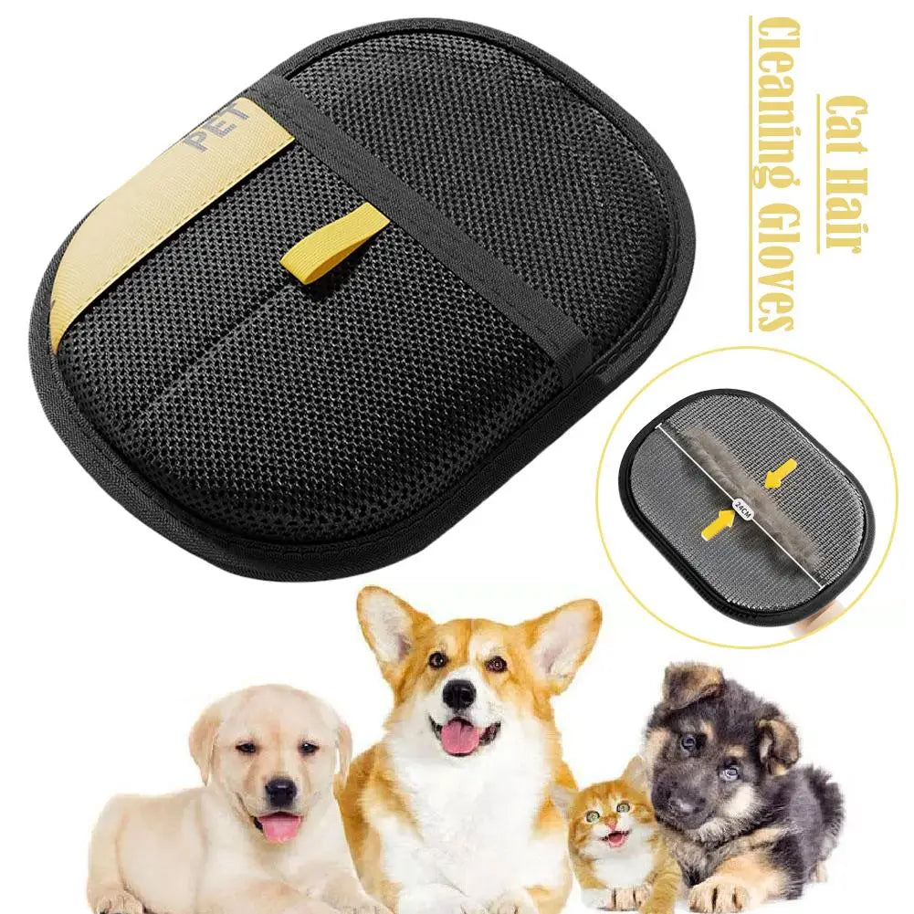 Dog Glove Brush Cat Hair Glove Wool Removal Glove Pet Hair Remover Static Dedusting Brush For Dogs Cats Supplies