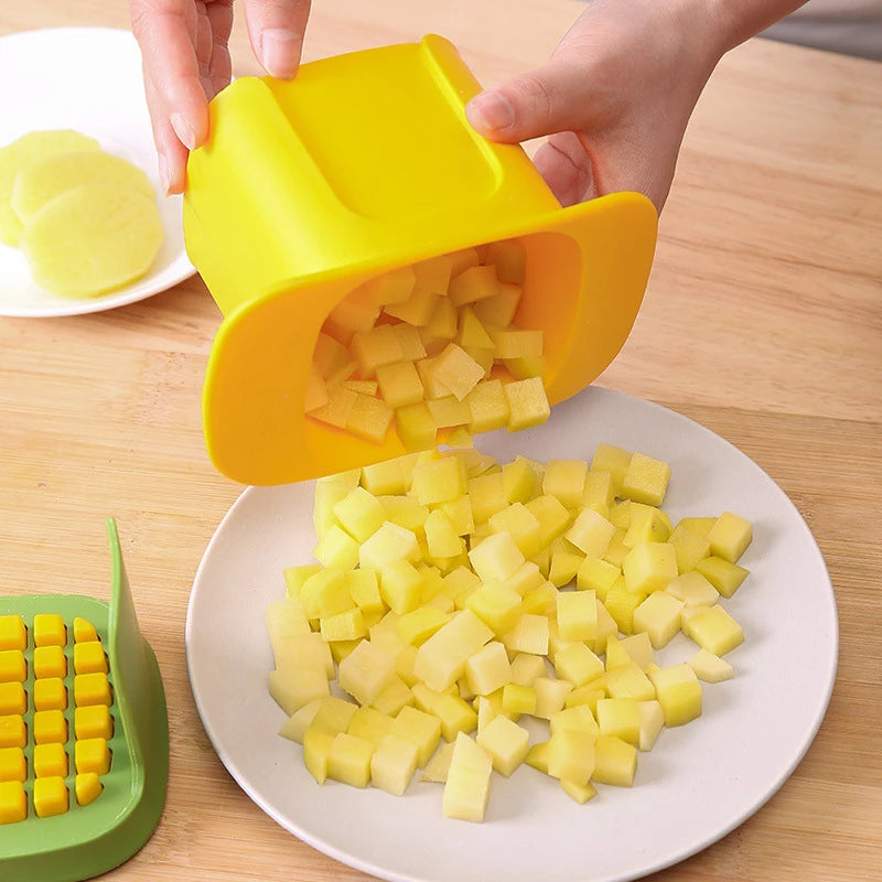 Multifunctional Vegetable Chopper Onion Dicing Artifact Kitchen Gadget Cucumber Potato Slicer French Fries Slicer Kitchen Tools