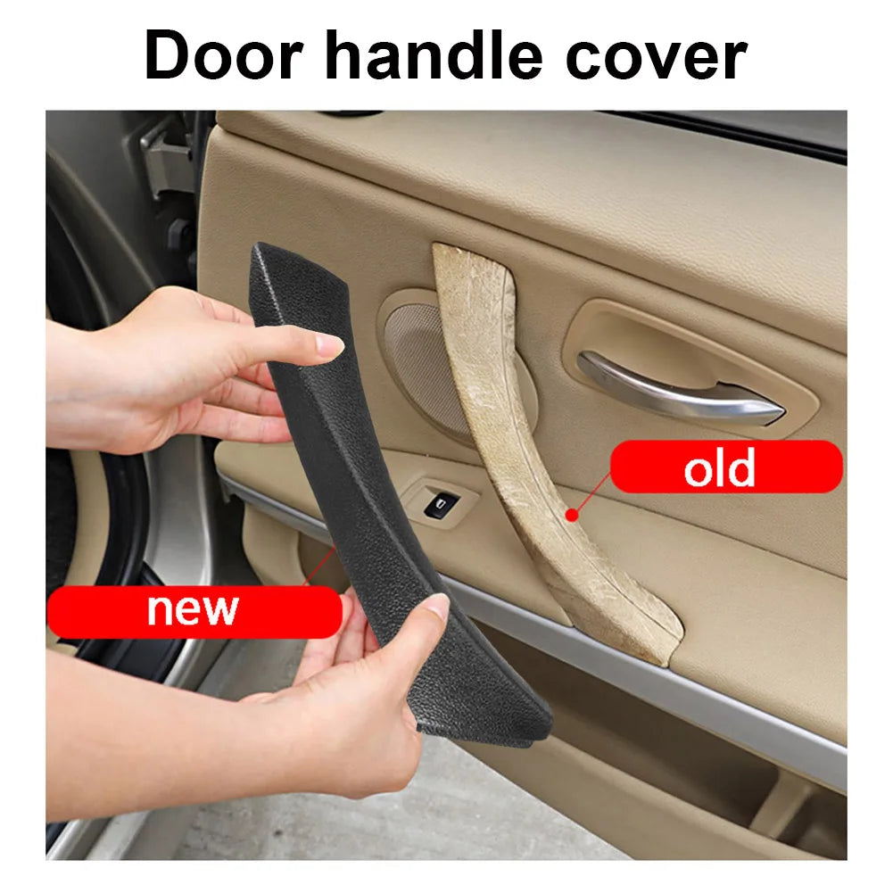 Armrest Car Left Door Handle Auto Accessories Inner Door Handle Panel Pull Trim Cover for BMW E90 E91 316318/320/325/328/330/335