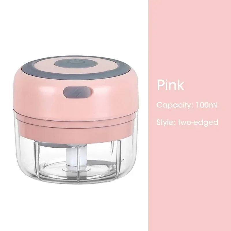 100/250ml Electric Kitchen Food Chopper Mini Garlic Masher crusher USB Portable Meat Grinder Vegetable Chopper for kitchen tools