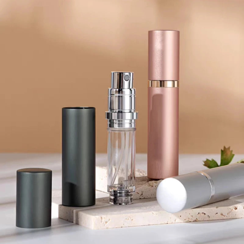 10/5ML Perfume Atomizer Portable Liquid Container for Cosmetics Traveling Mini Aluminum Spray Empty Refillable Bottle Косметика