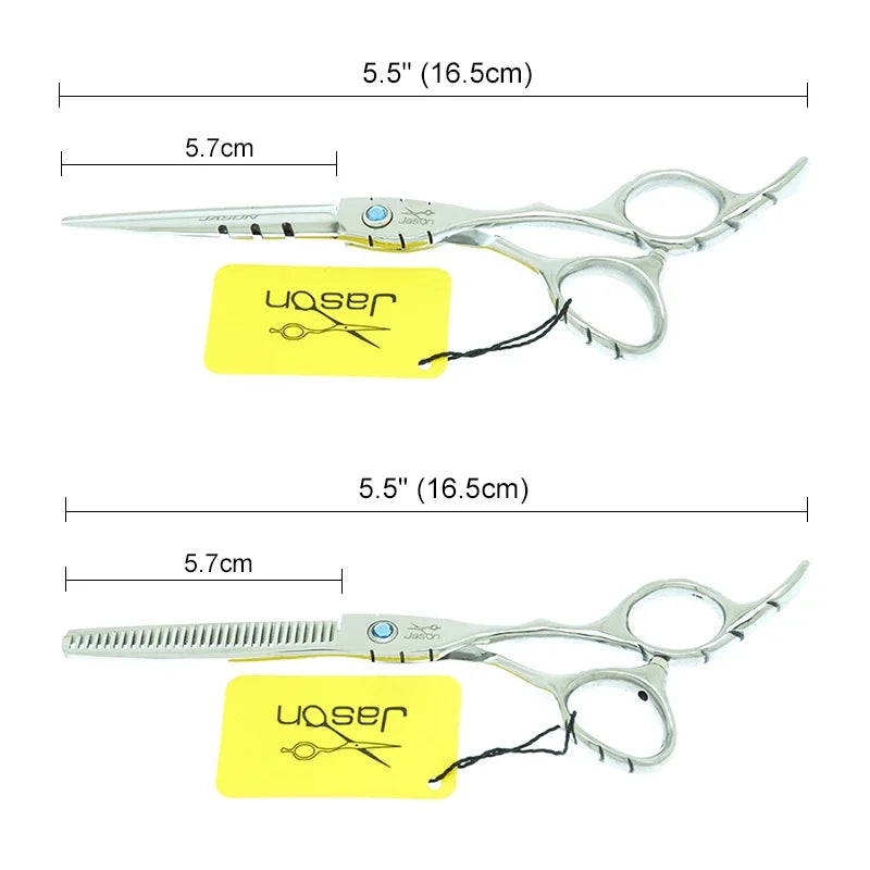 Stainless Steel 5.5"/6.0" Barber Hair Cutting Scissors Salon Hairdresser's Thinning Shears Hair Clippers Haircut Scissors A0018D