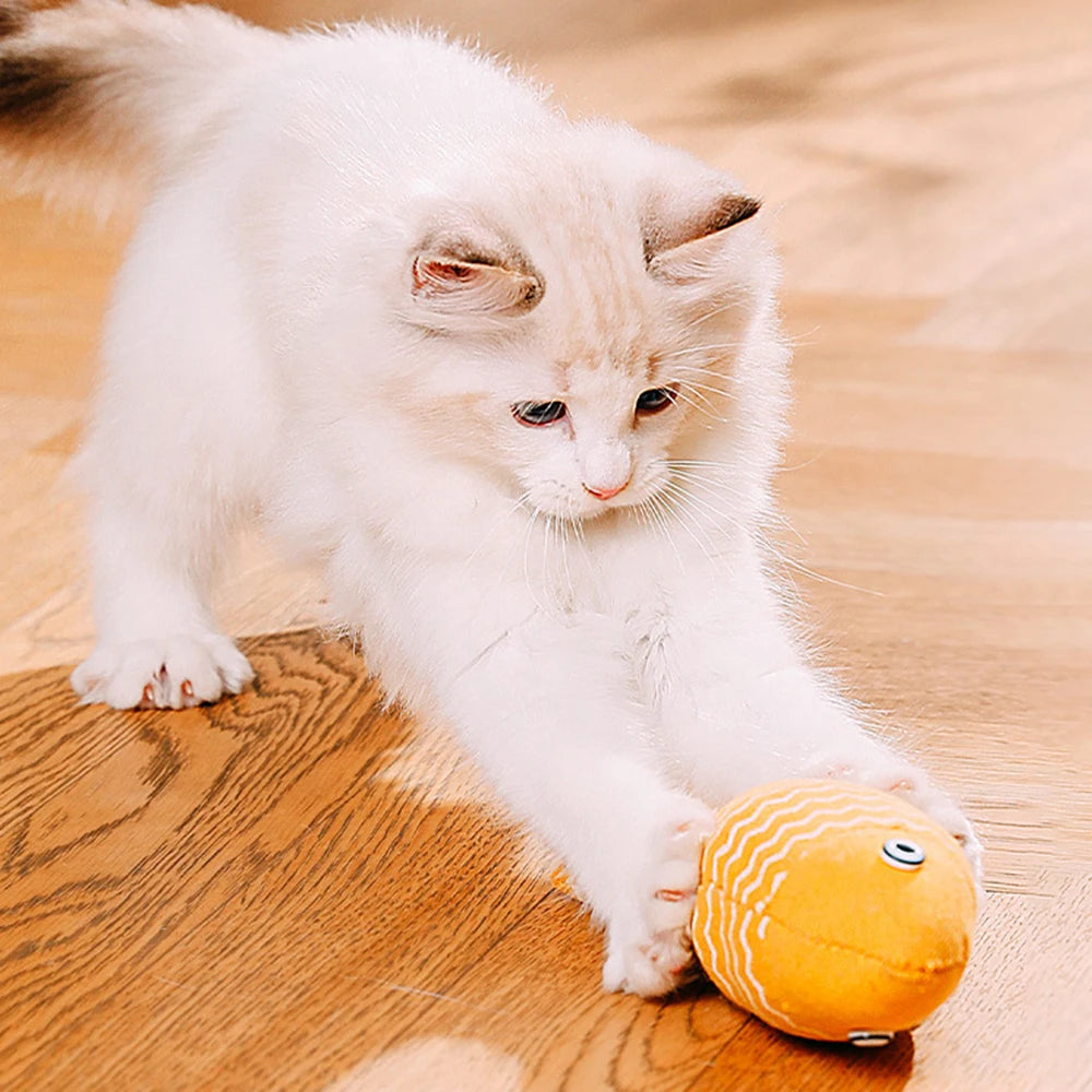 Random Style Fun Cat Sackcloth Fish Toy High With Catnip Fish Pet Cat Gnawing Inside The Toy Room Pet  Cat DogToy