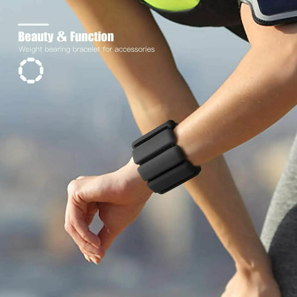 1 Pair Adjustable Ankle Weights Wrist Weight Bracelet Fitness Equipment Training