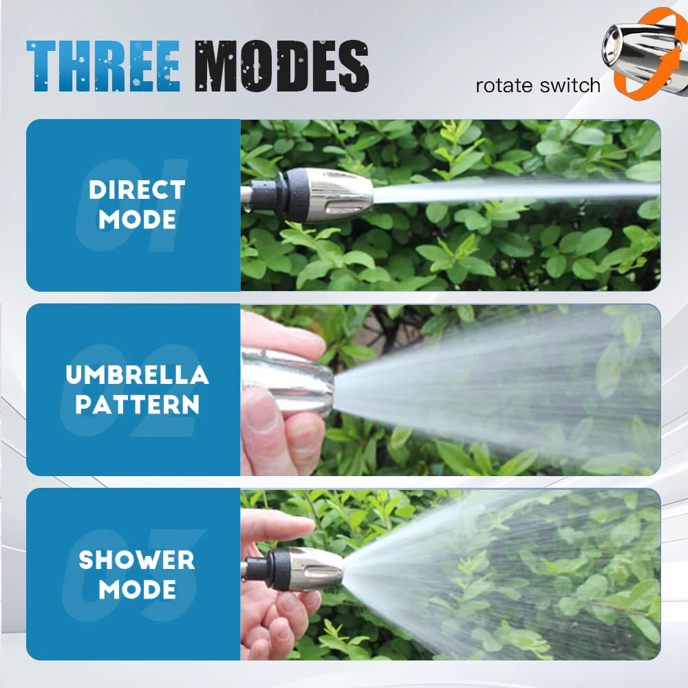 High Pressure Car Wash Water Gun Garden Water Pipe Nozzle Multifunctional Watering Tool Powerful Cleaning For Cars and Gardens