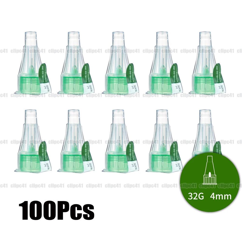In Bulk 100-1000Pcs Insulin Cartridges For Lilly Insulin Injection Pen Individual Packaging Medical Insulin Needle 4mm/6mm/8mm