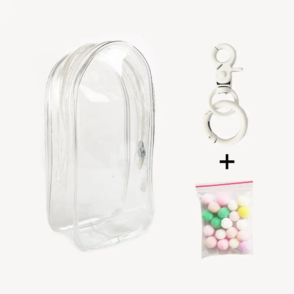 PVC Transparent Protective Case for Skullpanda Labubu Hirono Twinkle Dolls Dustproof Display Bag
