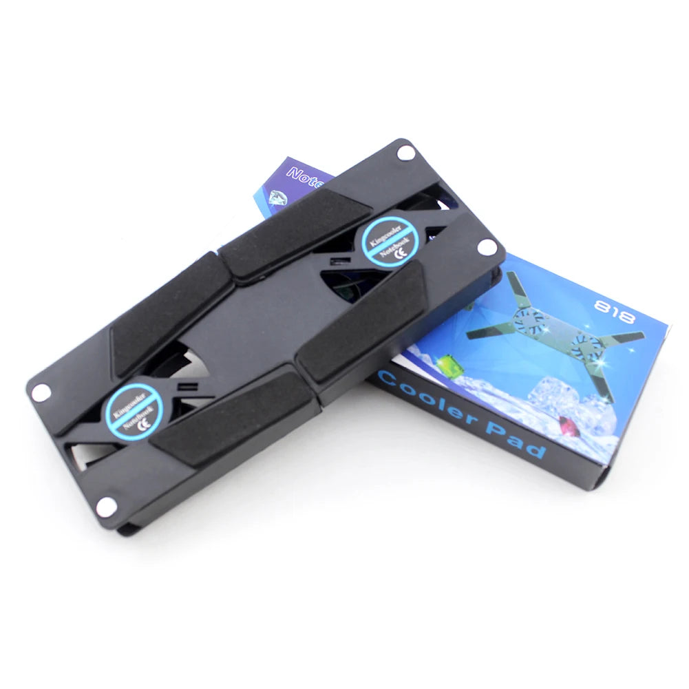 1-5PCS Foldable Cooling Pad Laptop Cooler with 2 Fans Laptop Stand USB Powered for 7-15 inch Notebook PC Display Cooler Holder