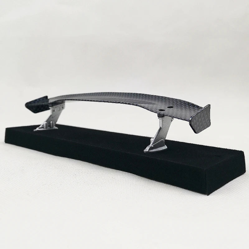 1/10 Scale RC Car Plastic Carbon Fiber Pattern Rear Wing Spolier Drift On Road Touring Model Hobby