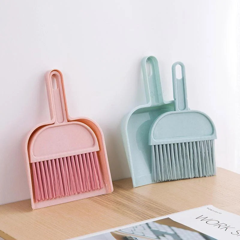 JUSTINLAU Cat Hamster Dustpan Small Broom Set Pet Professional Cleaning Tools Rabbit Pooper Scooper Toilet Broom Accessories