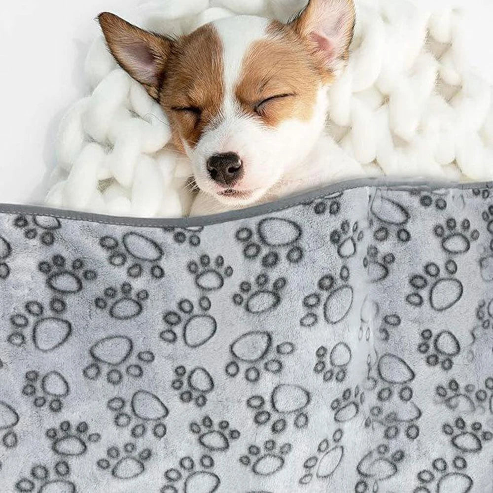 Soft Dog Mat Blanket Washable, Cat Blanket for Indoor Cats Mat Large Medium Small Dog Gifts Puppy Essentials (Grey) Bed