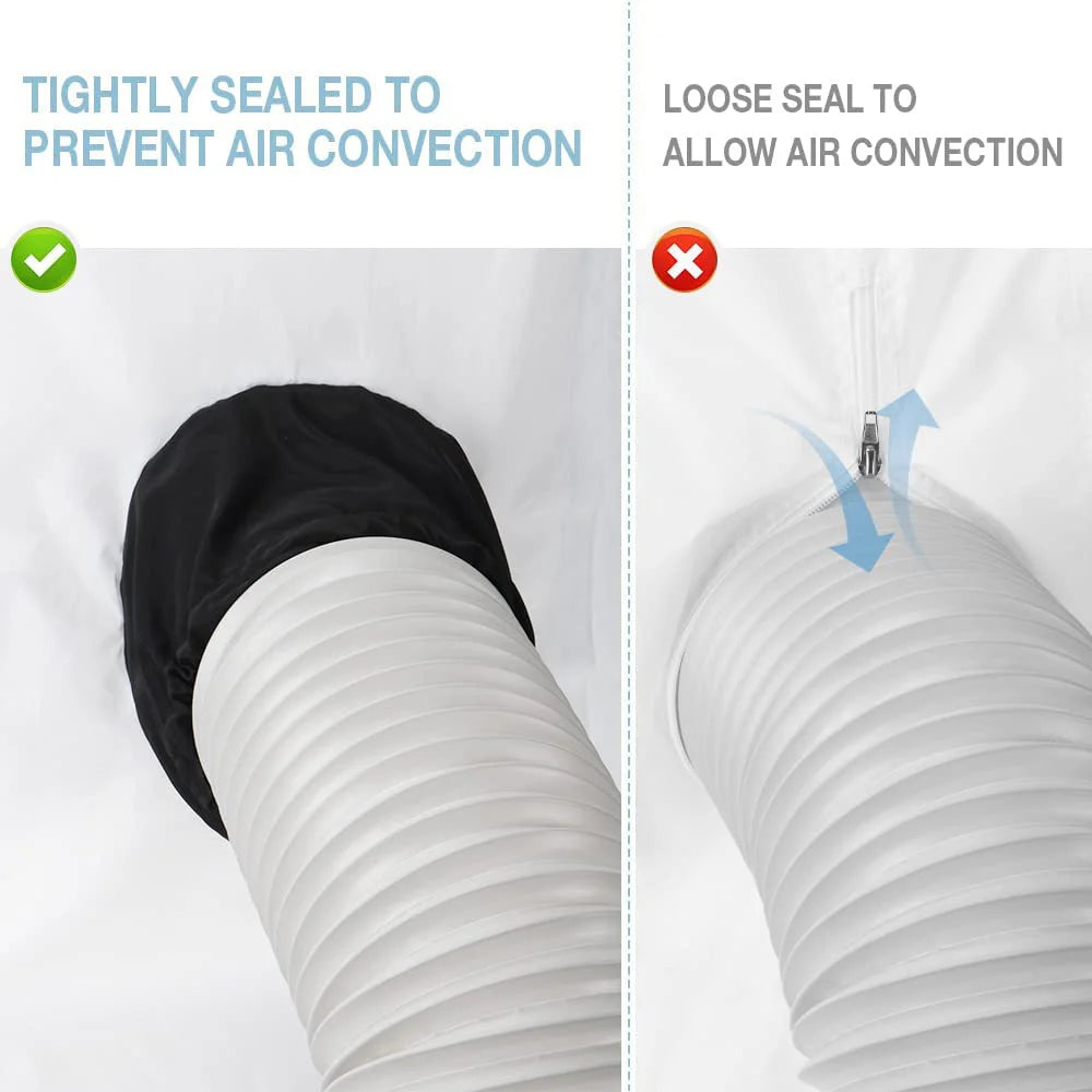 3m/4m Portable Air Conditioner Window Seal Universal Adjustable Sealing Cloth with Weatherproof Fabric Strip for Push Up Windows