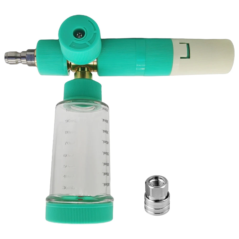 100ml Soap Foam Spray Bottle with 1/4 Inch Quick Connector Car Wash Foam Sprayer Foam Spray Pot for Cleaning Cars SUVs