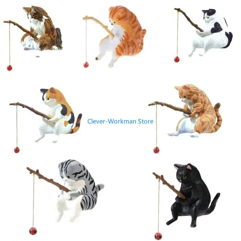 24TD Aquarium Decoration Fishing Ornaments for Fish Animal Resin Figurine