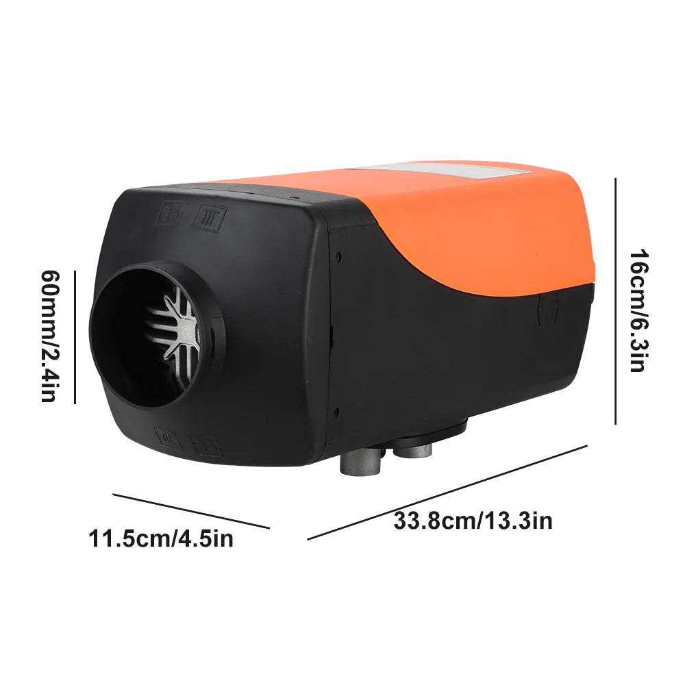 12V 2KW Diesel Air Heater Tank New Remote Control Thermostat Caravan Motorhome