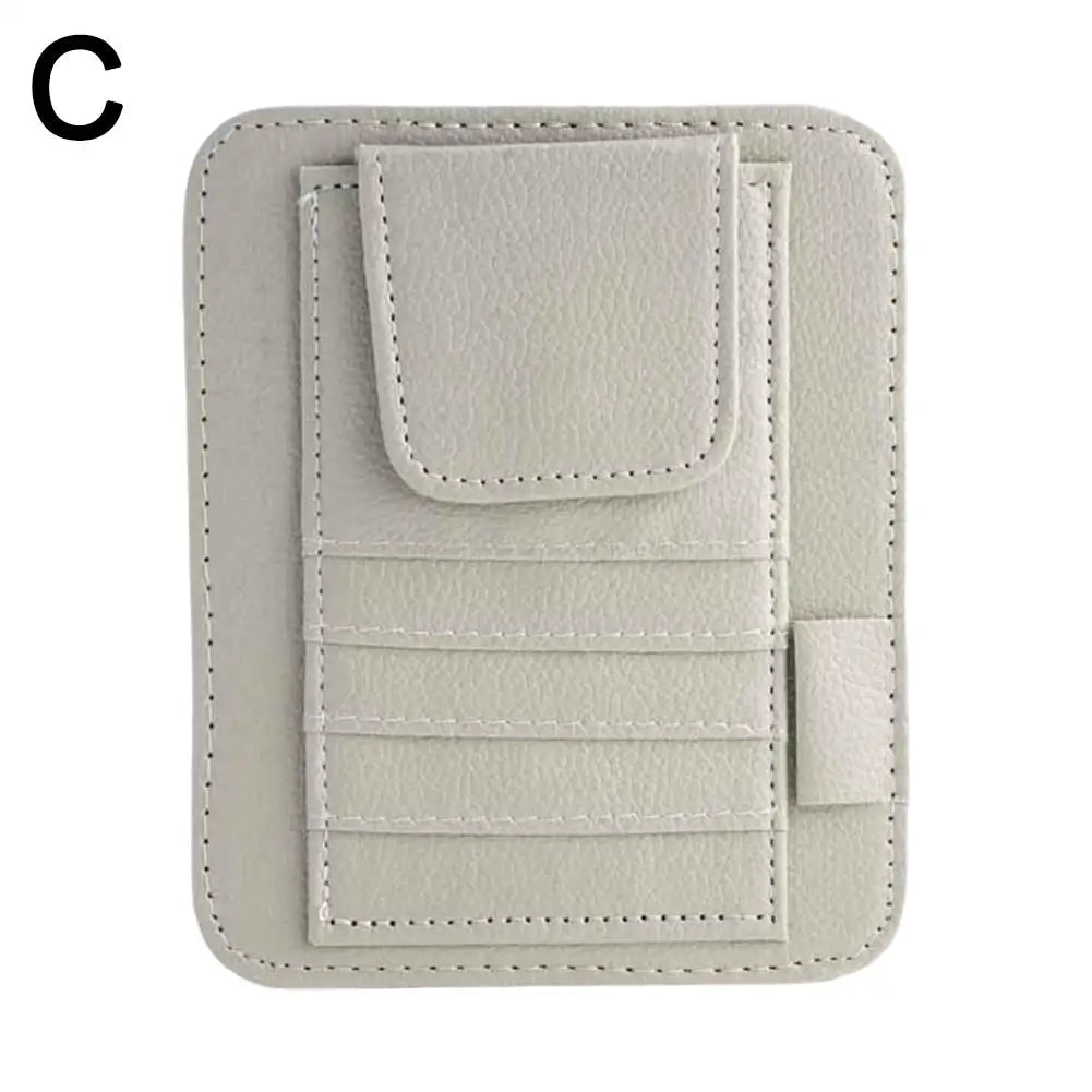 Visor Storage Multi-Pocket Car Sun Visor Document Storage Multi-functional Pen Card Glasses Clip Holder Organizer Interior Acces