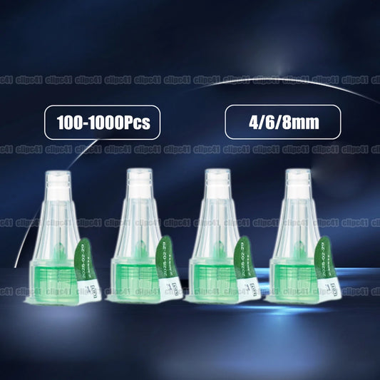 In Bulk 100-1000Pcs Insulin Cartridges For Lilly Insulin Injection Pen Individual Packaging Medical Insulin Needle 4mm/6mm/8mm