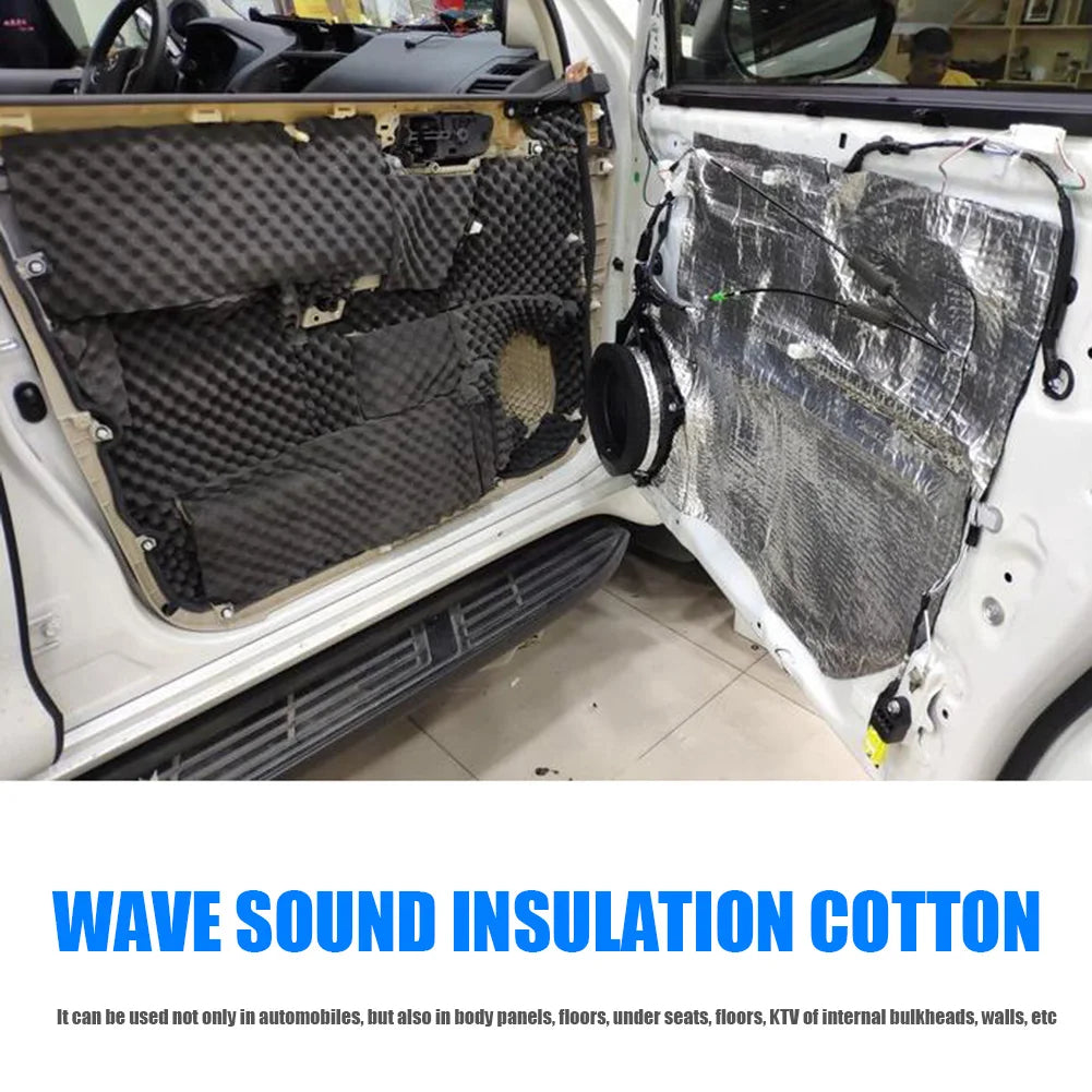 18mm Thick Car Sound Deadening Mat Automobile Interior Decoration Parts Noise Insulation Sound Proofing Foam 20x31in