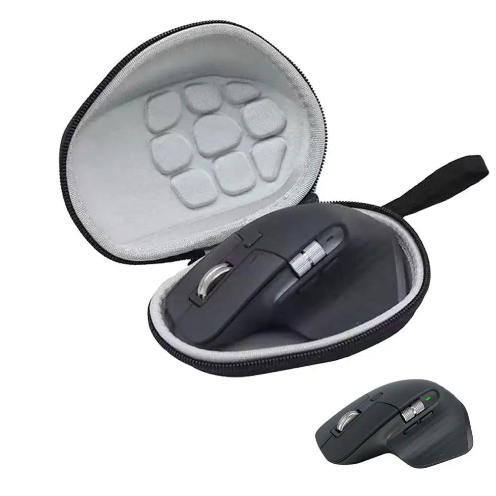 Hard Travel Case for Logitech MX Master 4 / MX Master 3 /MX Master 3S Advanced Wireless Mouse, Black with Lanyard