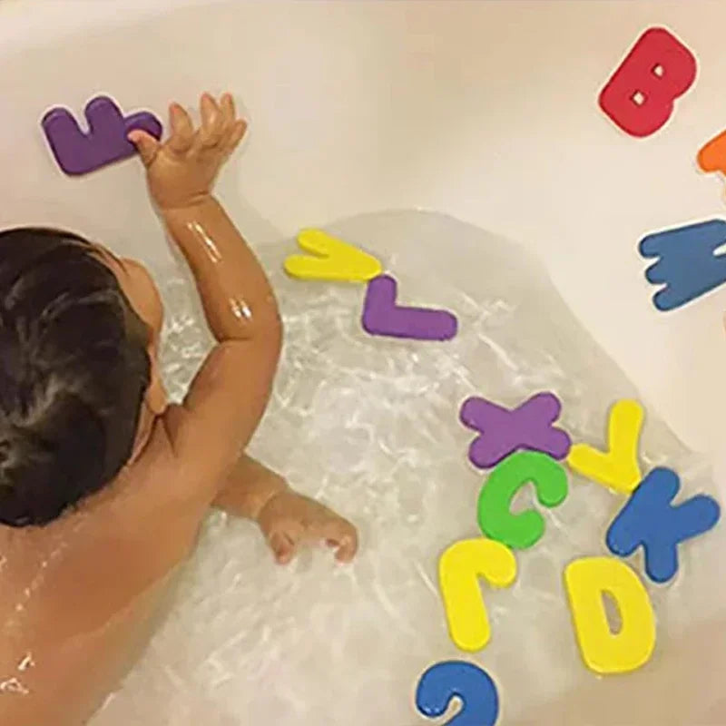 Children Bath Toys Foam Fun Floating Toy Letters Numbers Baby Early Educational Toy Bathroom Bathtub Game for Kids Gifts TMZ