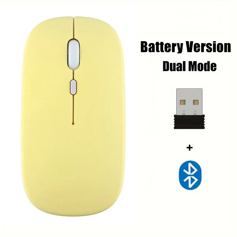 Silent Bluetooth-compatible Mouse Computer Laptop Optical Mouse Wireless for iPad Samsung Tablet Universal Mice Noiseless Gaming