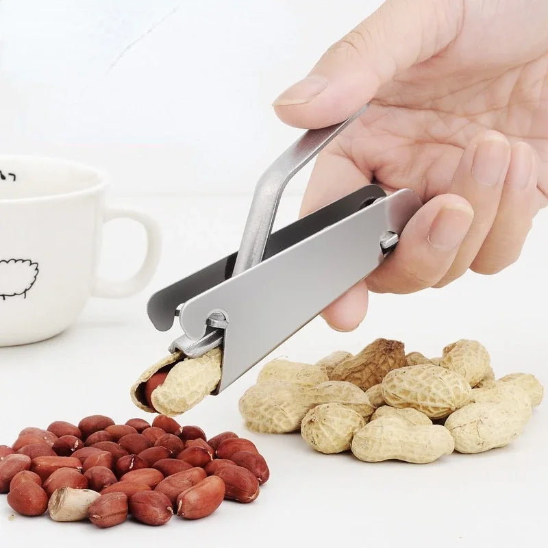 Stainless Steel Melon Seeds Sheller Nuts Opener Plier Clamp Pistachio Walnut Pine Opener Sunflower Seeds Peeler Kitchen 2030