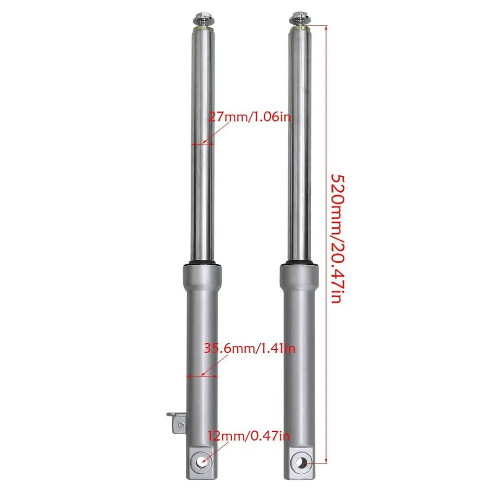 TDPRO 520mm Front Forks Shock fo Drum brake Pit Dirt Bike CRF50 70cc 90cc 110cc TTR50