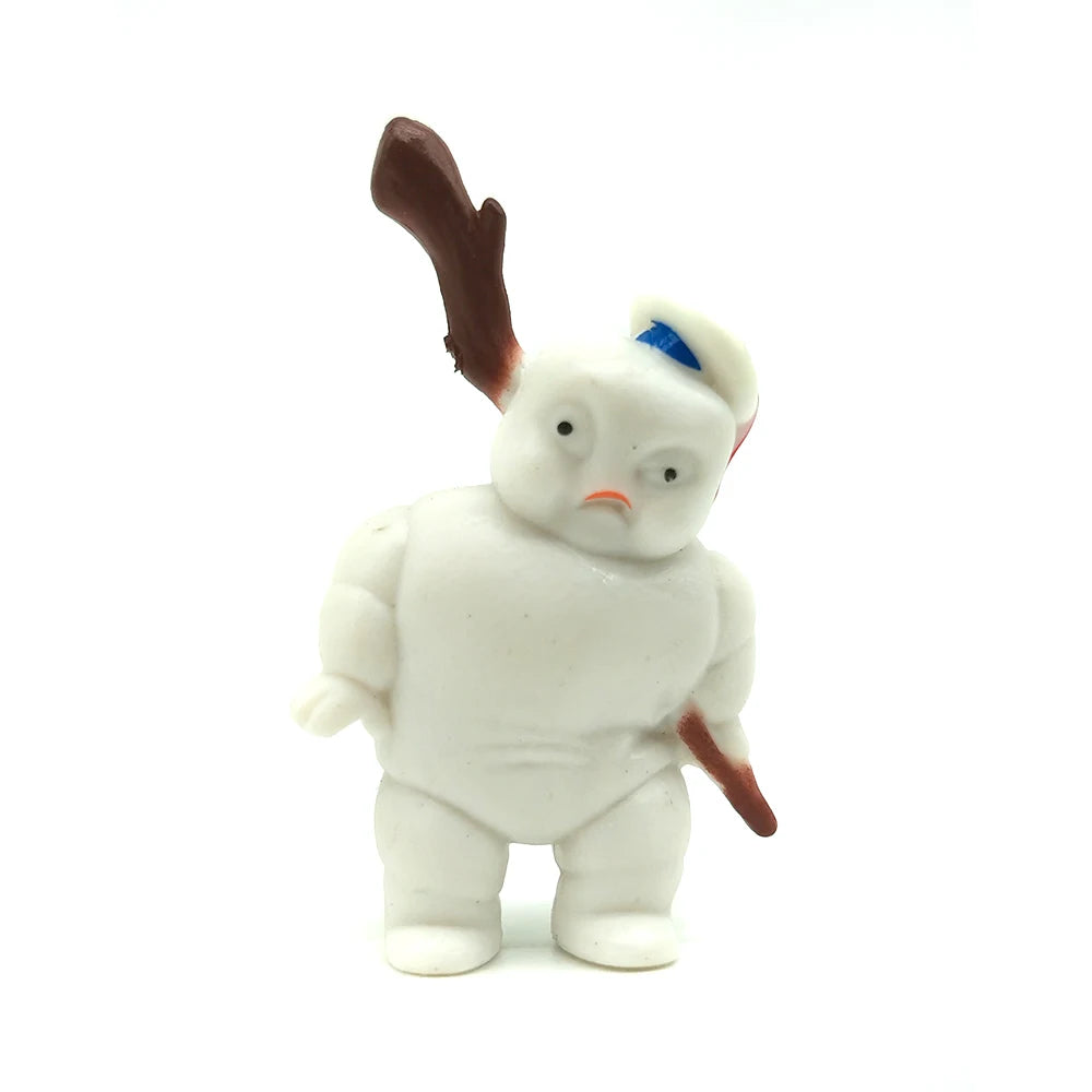 8pcs cute Vintage Ghostbusters 3 Stay Puft Marshmallow Man Sailor Action Figure Toy Doll