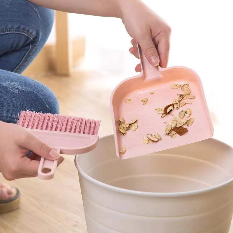 JUSTINLAU Cat Hamster Dustpan Small Broom Set Pet Professional Cleaning Tools Rabbit Pooper Scooper Toilet Broom Accessories