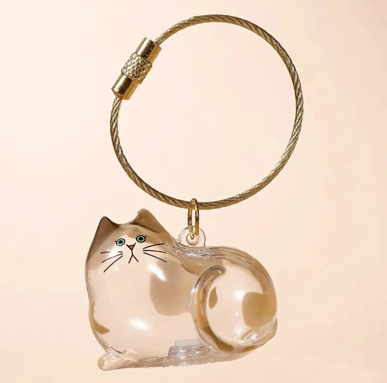Pet Hair Keepsake Box Memorial Bottle for Cat Fur Storage Container for DIY Decoration Gift for Pet Lovers Home Display