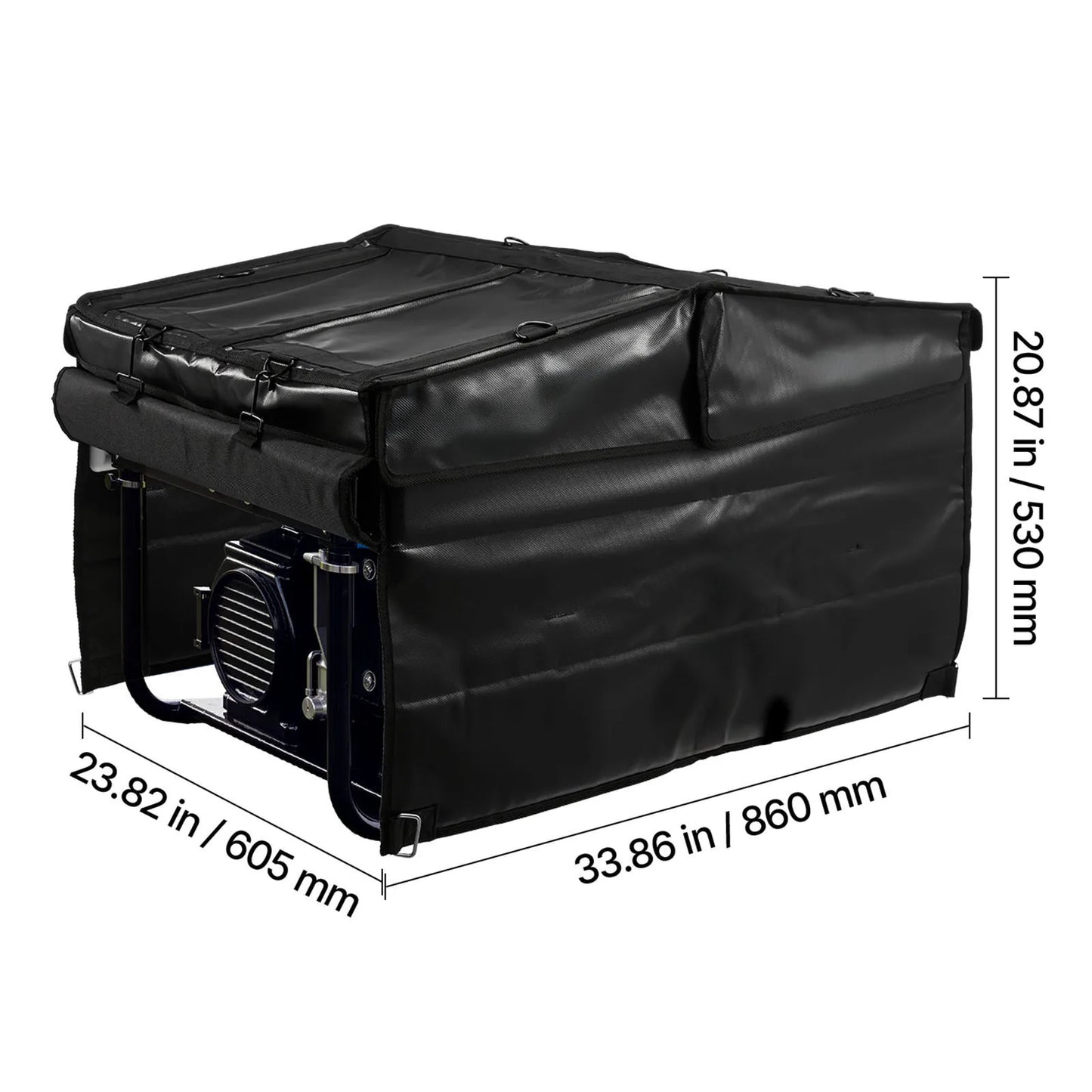 SucceBuy Generator Cover 34x24x21In Waterproof Universal Generator Cover for Most Generators 3500-12000W with 420D Oxford Fabric