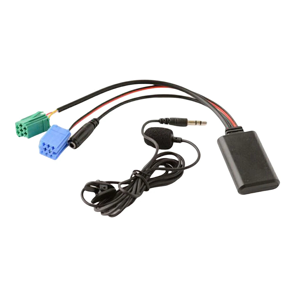 Car Audio Bluetooth-Compatible Wireless Cable Adapter Microphone MIC AUX Music Player for Becker For Renault Update List Radio