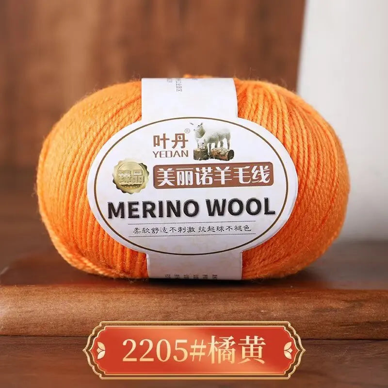 1Pc 50g Soft Merino Wool Yarn for hand knitting Anti-pilling Wool Crochet line knit Sweater Scarf hat Wool Thread warm lana