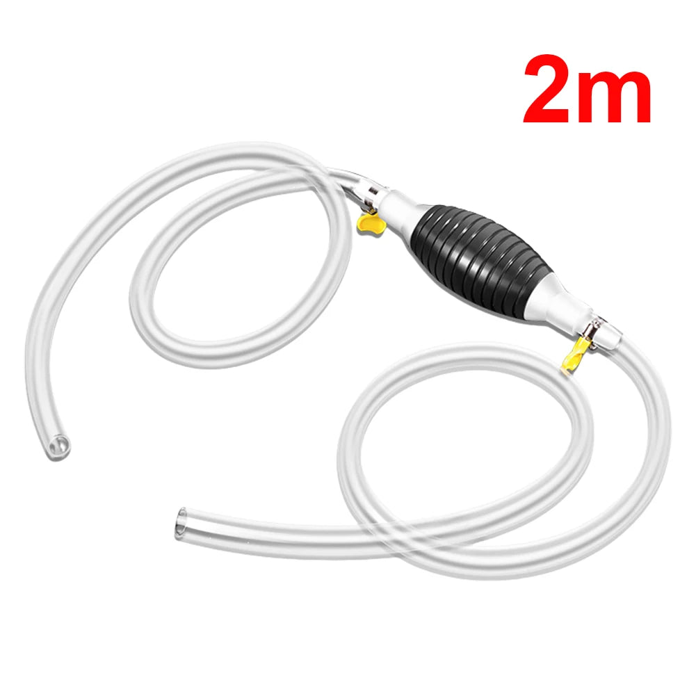 Hand Straw Pump with Hose High Flow Siphon Hand Pump Portable Manual Car Fuel Transfer Pump Fit for Fuel Petrol Diesel Gasoline