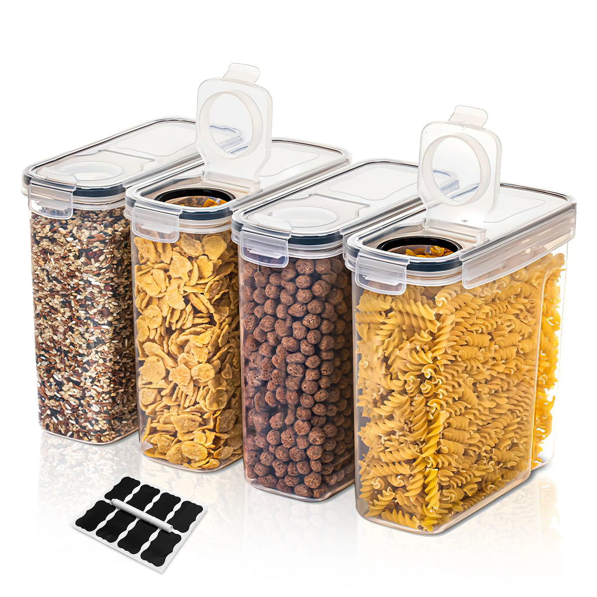 Cereal Containers Storage Set of 2/3/4  （2.5L 84oz）, Airtight Food Storage Containers for Kitchen & Pantry Organization, Cereal