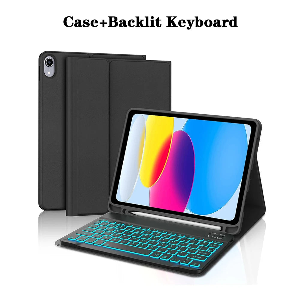 Keyboard Case for iPad 11th Gen (A16) 11 lnch 2025,Detachable Keyboard for iPad 10th Gen 10.9 lnch 2022 with Pencil Holder