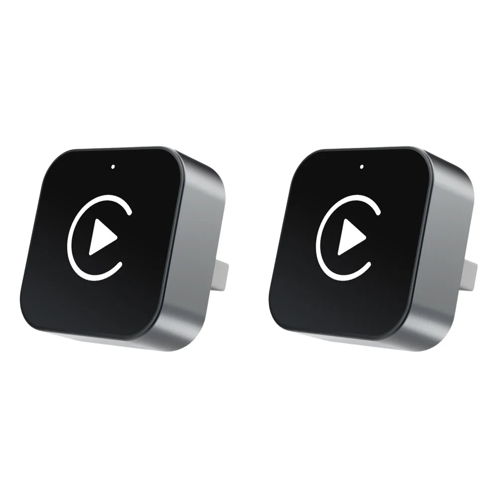 2-in-1 Wireless CarPlay & Android Auto Adapter AI Smart Box for All Cars Universal Compatibility with Seamless Wirel for iPhone