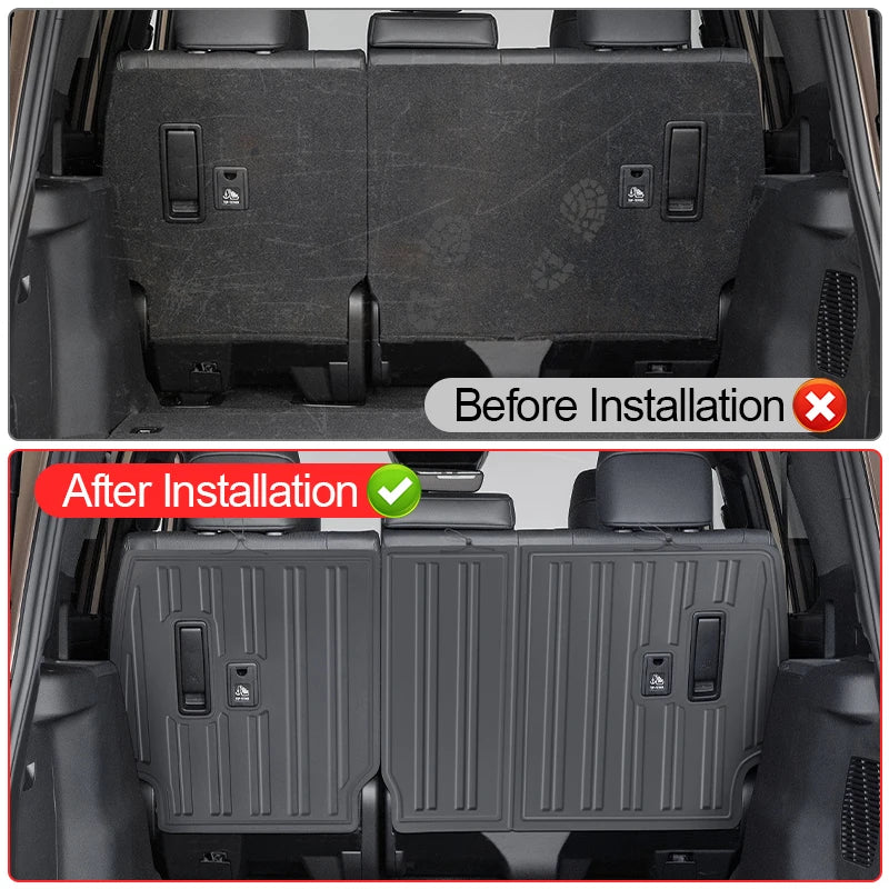 For Toyota 2024-2026 Land Cruiser 250 Prado LC250 Lexus 550 GX550 TPE Seat Back Protection Mat Anti-Dirt Interior Accessories