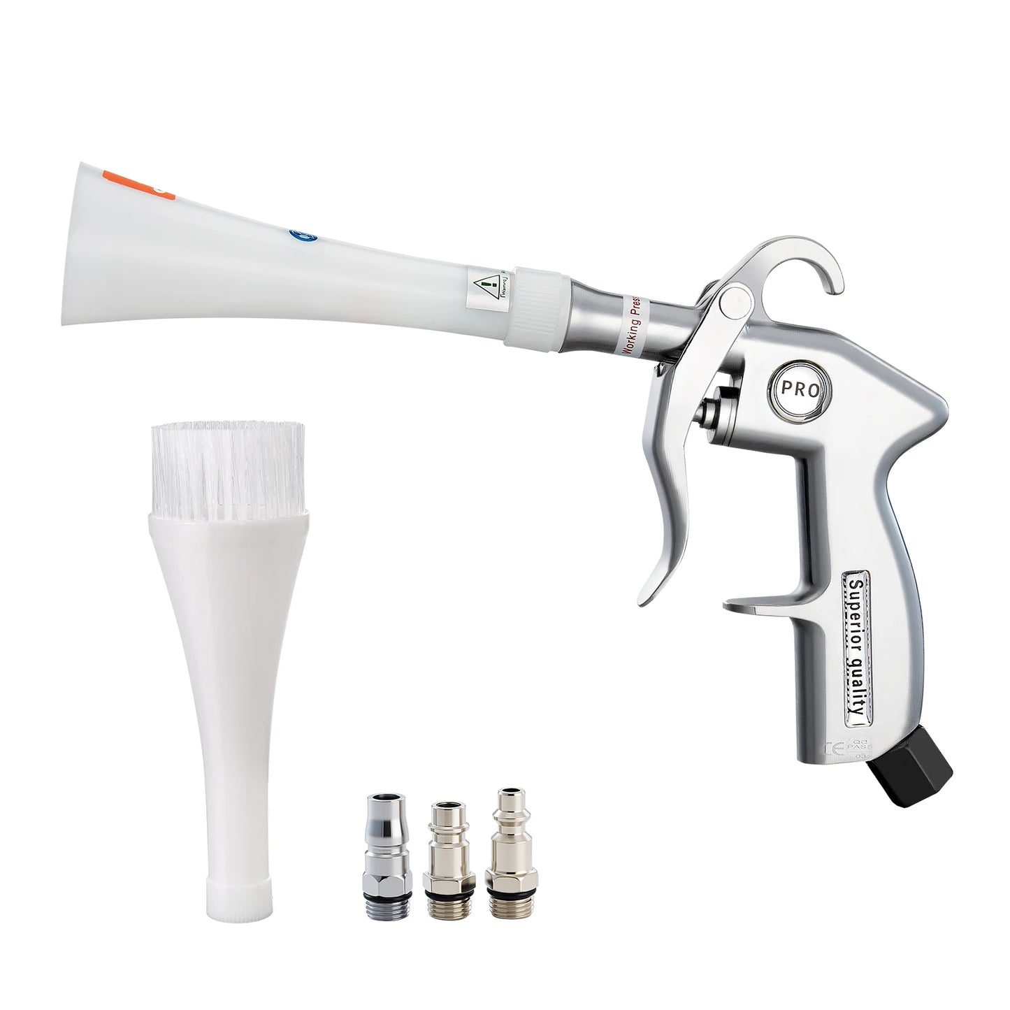 SucceBuy Car Cleaning Gun 6-9.2 Bar High-Pressure Air Blow Gun with Nozzles 360° Rotating Nozzle Work with 1/4NPT Air Compressor