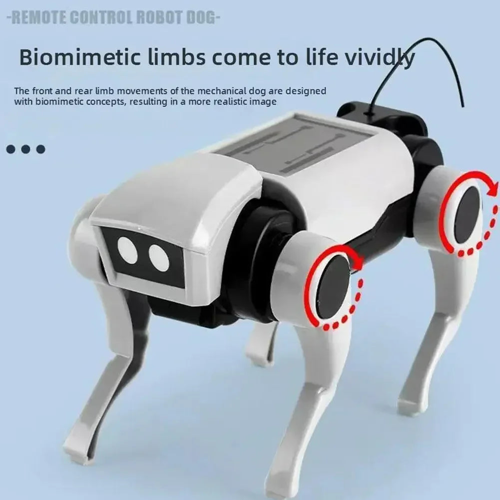 Remote Control Robot Dog Smart RC Intelligent Bionic Puppy Programmable Electronic Pet with Light Sound Toy for Kids Boys Gift