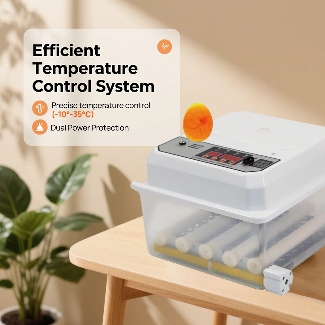 PORIYA 12 Egg Incubator Fully Automatic Digital LED Turning Chicken Eggs Poultry