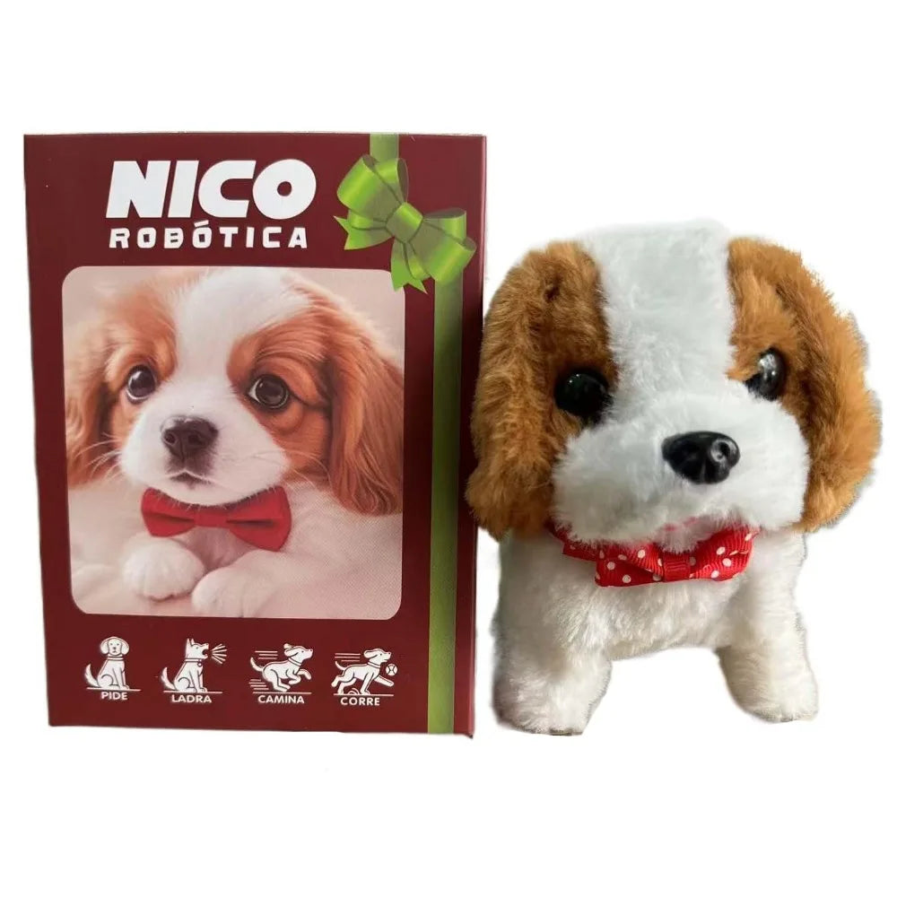 Birthday Gift Stuffed Animals Realistic Robotic Puppy Simulation Interactive Robot Dog Barking Soft Walking Dog Baby