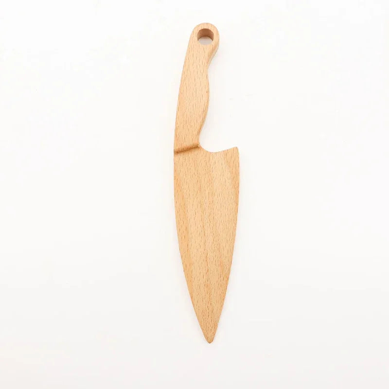 Wooden Knife Kids Cooking Toys Safe Knives Cutting Fruit Vegetable Chopper Kitchen Toy Montessori Education Tools For Toddlers